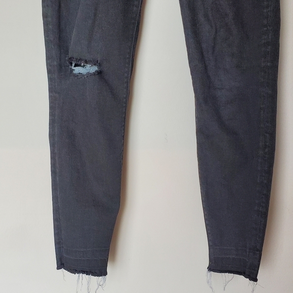 SPANX Vintage Distressed Ankle Skinny Jeans Black M - Picture 9 of 10